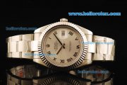 Rolex Datejust II Rolex 3135 Automatic Movement Full Steel with Silver Dial and Roman Numerals