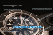 Breitling SuperOcean II Swiss ETA 2824 Automatic Steel Case with Black Dial and Black Rubber Strap (GF)