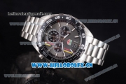 Tag Heuer Formula 1. James Hunt Miyota Quartz Stainless Steel Case/Bracelet with Grey Dial and Stick/Arabic Numeral Markers