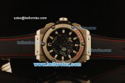 Hublot King Power F1 Chronograph Miyota Quartz Steel Case with Skeleton Dial and Black Rubber Strap