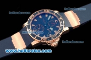 Ulysse Nardin Maxi Marine Diver Automatic Movement Rose Gold Case with Blue Dial and Blue Rubber Strap