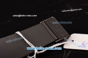 Hublot Aero Bang Swiss Valjoux 7750-DD Automatic Ceramic Case with Diamond Bezel and Black Rubber Strap