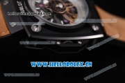 Hublot Masterpiece MP 08 Antikythera Sunmoon Asia 2813 Automatic PVD Case Skeleton Dial Brown Leather Strap and White Markers