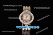 Chopard Happy Diamonds Swiss Quartz Full Steel with Whtie Mop Dial and Diamonds Bezel