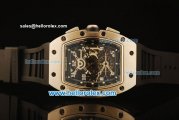 Richard Mille RM011 Automatic Movement Steel Case and Bezel with Black Rubber Strap