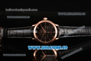 Jaeger-LECoultre Master Perpetual Calendar Asia Automatic Rose Gold Case with Black Dial and Stick Markers