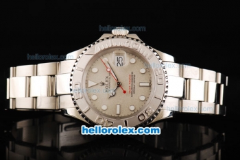 Rolex Yacht-Master Swiss ETA 2836 Automatic Movement Full Steel with Grey Dial and White Markers