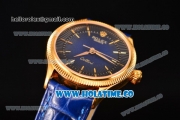 Rolex Cellini Time Asia 2813 Automatic Yellow Gold Case with Black/Blue Dial and Stick Markers