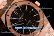 Audemars Piguet Royal Oak 41 Swiss ETA 2824 Automatic Full Rose Gold with Black Dial and Stick Markers - 1:1 Original (Z)