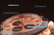 Rolex Daytona Automatic Full Rose Gold with PVD Bezel and Rose Gold Dial-7750 Coating