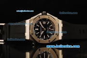 Audemars Piguet Royal Oak Offshore Swiss 2824 Automatic Movement Steel Case with Black Dial and Black Rubber Strap