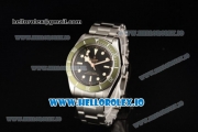 Tudor Heritage Black Bay 2824 Automatic Steel Case with Black Dial Dots Markers and Steel Bracelet