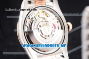 Rolex Datejust Clone Rolex 3135 Automatic Two Tone Case/Bracelet with Rose Gold Dial and Stick Markers (BP)