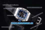 Richard Mille RM011-FM Asia ST25 Automatic Steel Case with Skeleton Dial Steel Bezel Arabic Numeral Markers and Black Rubber Strap