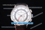 Girard Perregaux 1966 Dual Time Clone Girard Perregaux GP03300-0119 Automatic Steel Case with White Dial Stick/Arabic Numeral Markers and Black Leather Strap