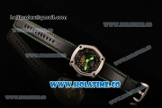 Dietrich OT-1 Miyota 82S7 Automatic PVD Case wtih Steel Bezel Four layered Dial and Black Leather Strap - Green Hands