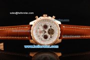 Breitling for Bentley Automatic Tourbillon Rose Gold Case with White Dial