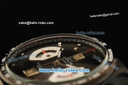 Tag Heuer Grand Carrera Calibre 17 Chronograph Quartz Movement PVD Case with Black Dial and PVD Strap