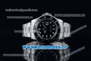 Rolex Sea-Dweller Swiss ETA 2836/Super Swiss ETA 2836/Rolex 3235 Automatic Steel Case/Bracelet with Black Dial White Dot Markers - 1:1 Original (BP)