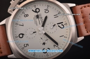 U-Boat Italo Fontana ST17 Automatic Movement Steel Case with White Dial with Brown Leather Strap