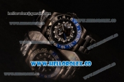 Rolex GMT-Master II Batman Skeleton Swiss ETA 2836 Automatic PVD Case with Black Dial and PVD Bracelet