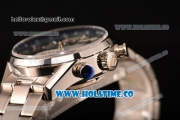 Tag Heuer Carrera Calibre 1887 Chrono Swiss Valjoux 7750 Autoamtic Full Steel with Blue Dial and Stick Markers (ZF)