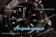 1:1 Breitling Superocean 44 Special Blacksteel Swiss ETA 2824 Automatic PVD Case with Black Dial and Black Rubber Strap (GF)