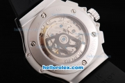 Hublot Big Bang Swiss Valjoux 7750 Chronograph Movement with Titanium Bezel and Khaki Dial-Black Numeral/Stick Marker