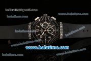 Hublot Big Bang Chrono Swiss Valjoux 7750 Automatic Ceramic Case with Black Dial Stick/Numeral Markers and Black Rubber Bracelet