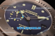 Panerai PAM 371 Submersible Clone P.9001 Automatic Titanium Case with Blue Dial and Superlumed Markers (ZF)