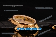 Cartier Calibre De Swiss ETA 2824 Automatic Yellow Gold Case with Diamonds Bezel and Roman Numeral Markers