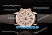 IWC Aquatimer Vintage 1967 Swiss ETA 2824 Automatic Steel Case with Stick Markers White Dial and Black Rubber Strap