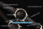 Jaeger-LECoultre Master Asia Automatic Steel Case with Silver Sitck Markers and Black Dial