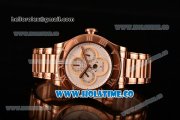 Corum Heritage Romvlvs Asia Automatic Full Rose Gold with White Dial and Roman Numeral Markers