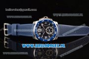 Cartier Calibre de Cartier ETA 2824 Automatic Steel Case with Navy Blue Dial Roman Numberal Markers and Blue Rubber Strap