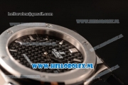 Hublot Classic Fusion 9015 Auto Steel Case with Stick Markers Black Dial and Black Leather Strap