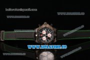 Breitling Avenger Skyland Chrono Swiss Quartz PVD Case with Black Dial and Green/Black Nylon Strap