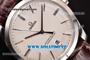 Omega De Ville Trésor Master Co-Axial Swiss ETA 2824 Automatic Steel Case with Stick Markers and Silvery Opaline Dial