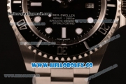 Rolex Sea-Dweller Clone Rolex 3135 Automatic Steel Case with Black Dial and Steel Bracelet - (BP)