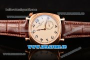 Vacheron Constantin Historiques American Asia Automatic Rose Gold Case with White Dial and Black Arabic Numeral Markers