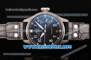 IWC Big Pilot Power Reserve Swiss Valjoux 7750 Automatic Steel Case with Black Dial and White Arabic Numeral Markers (ZF)