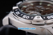 Tag Heuer Link Working Chronograph Quartz with Brown Dial and Green Marking