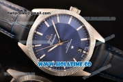 Omega Constellation Globemaster Co-Axial Master Clone Omega 8900 Automatic Steel Case with Blue Dial and Stick Markers (KW)