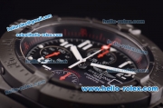 Breitling Avenger Swiss Valjoux 7750 Automatic PVD Case/Strap with Black Dial and White Numeral Markers