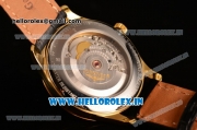 Longines Master Swiss ETA 2824 Automatic Yellow Gold Case with White Dial and Black Arabic Numeral Markers