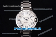 Cartier Ballon Bleu de Cartier Large Swiss ETA 2824 Automatic Stainless Steel Case/Bracelet with White Dial and Roman Numeral Markers