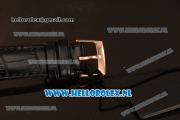 Girard Perregaux 1966 9015 Auto Rose Gold Case with Black Dial and Black Leather Strap
