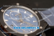 Hublot Classic Fusion Chronograph 7750 Auto PVD Case with Blue Dial and Blue Leather Strap