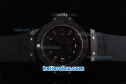 Hublot Big Bang King Swiss Valjoux 7750 Automatic Movement Full PVD Case with Black Dial and Black Rubber Strap