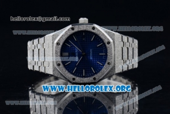 Audemars Piguet Royal Oak 41MM Asia Automatic Steel Case with Blue Dial and Steel Bracelet (EF)